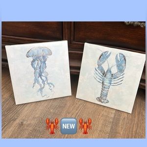 Ocean Life  Canvas Wall Art 2pcs Set 🍃🆕🍃